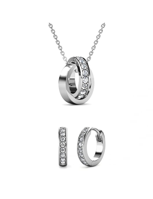Circle Hoop Sets - Oostenrijks kristal - Image 1