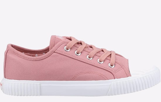Hush Puppies Brooke Stoffen Damessneakers In Het Roze - Image 1