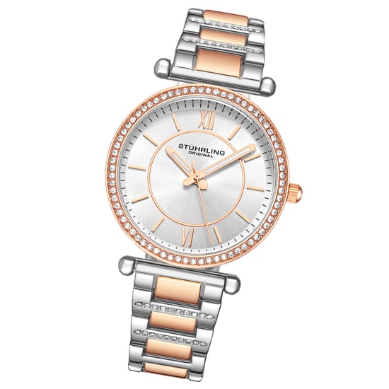 Roségoud en zilver "Aria" Kwarts 36 mm - Image 2