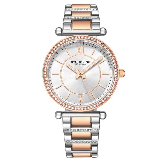Roségoud en zilver "Aria" Kwarts 36 mm - Image 1