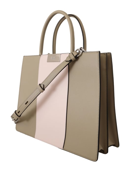 Karl Lagerfeld Sage Green Polyurethane Tote Shoulder Women's Bag