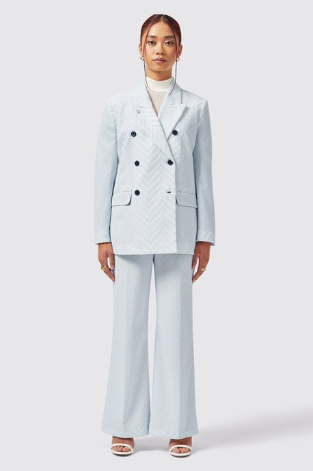 Iris Slim Fit Blue Trouser
