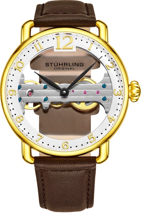 Bruin en geel Goud "Bridge" Kwarts 42 mm - Image 2