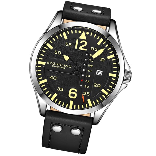 Zwart Pilotenhorloge Kwarts 44 mm - Image 2