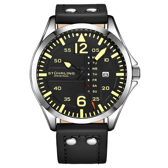 Zwart Pilotenhorloge Kwarts 44 mm - Image 1