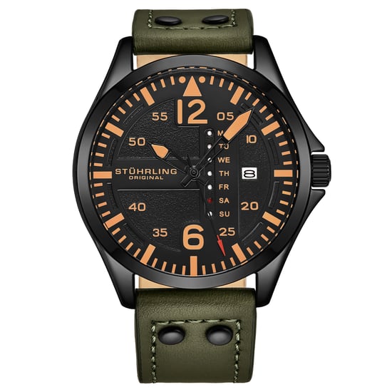 Kakigroen Pilotenhorloge Kwarts 44 mm - Image 1