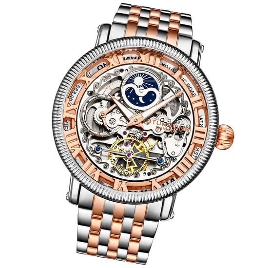 Goud en zilver “Special Reserve” Automatisch 48 mm skelet - Image 2