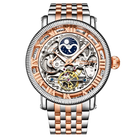 Goud en zilver “Special Reserve” Automatisch 48 mm skelet - Image 1