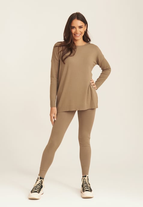 Geborstelde Katoenen Leggings - Image 1