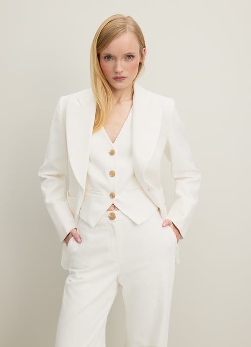 LK Bennett Avery Jackets, Ecru - Image 2