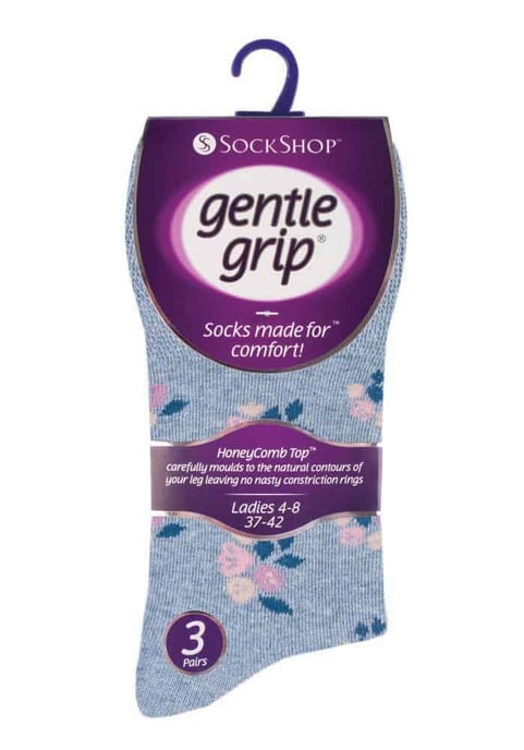 6 paar sokken zonder elastiek damessokken met zachte grip - GG139 - Image 2