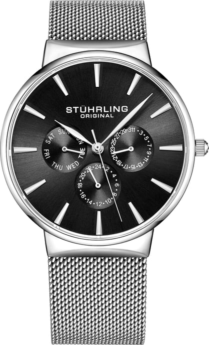 Zwart en zilver "Monaco" Kwarts 39 mm - Image 2