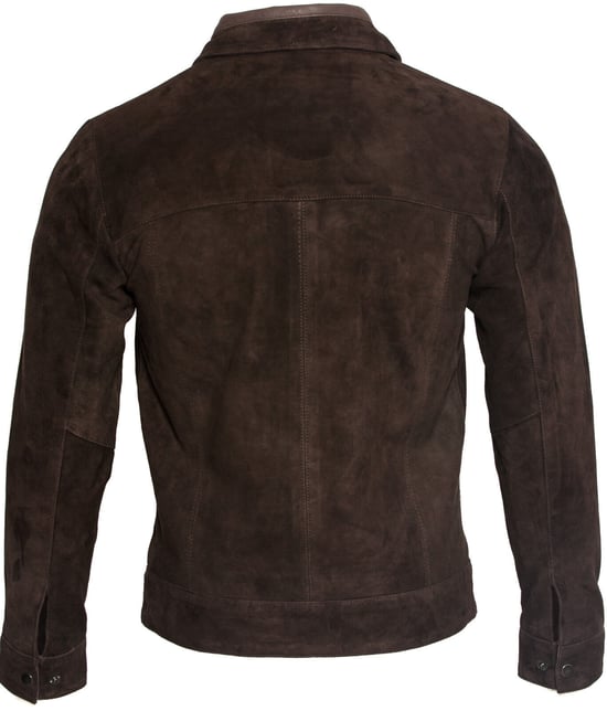 Retro biker jacket from goat suede