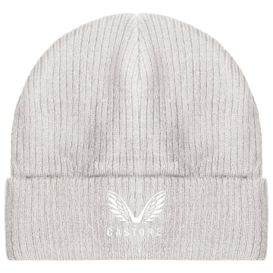 Castore Logo Stock Kids Light Grey Beanie - Image 1