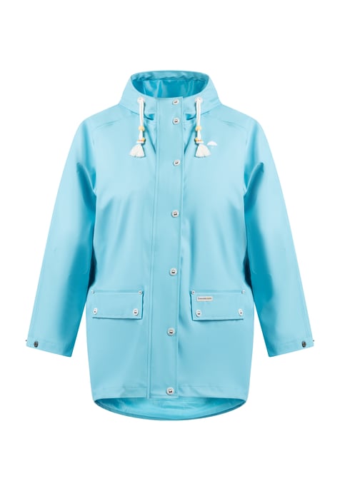 Schmuddelwedda Grote maat regenjas bridgeport Dames DONKER AQUA-280 - Image 1