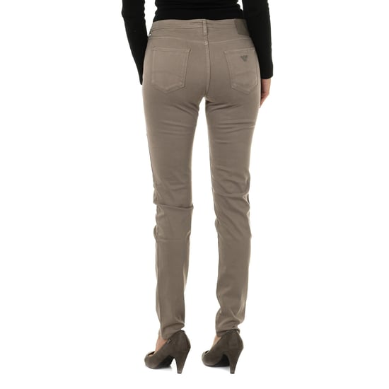 Long stretch fabric pants 6Y5J28-5N0RZ woman