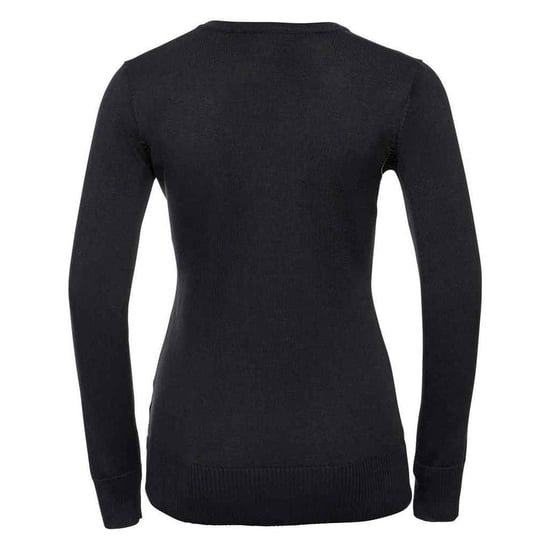 Russell Collection Dames/Dames Marl V Hals Sweatshirt (Zwart) - Image 2