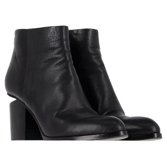 Alexander Wang Gabi Cutout Hak Enkellaarsjes van Zwart Leer - Image 4