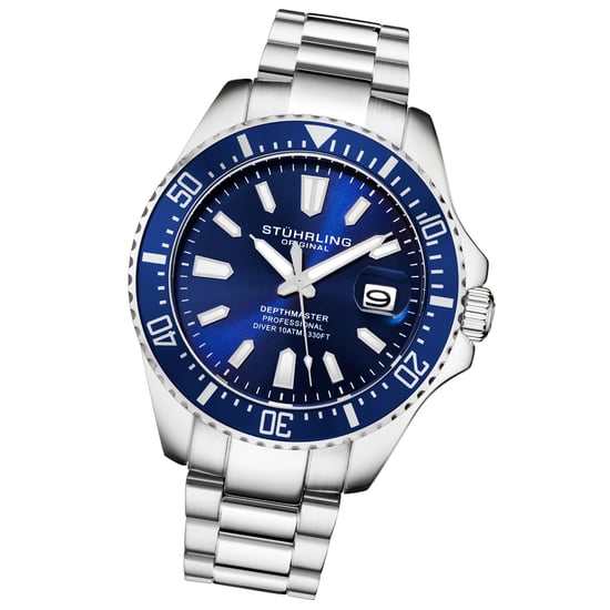 Marineblauwe "Depthmaster" Kwarts 42mm - Image 2