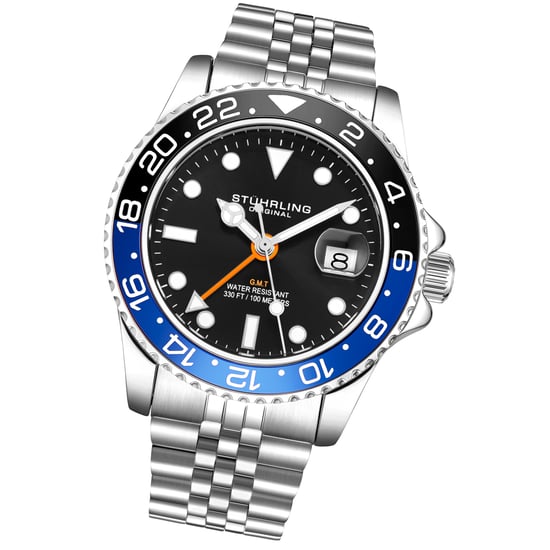 Zwart en Blauw “Meridian GMT” Kwarts 42mm - Image 2