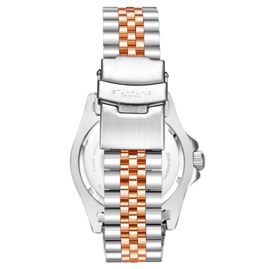 Zwart en roségoud “Meridian GMT” Kwarts 42mm - Image 3