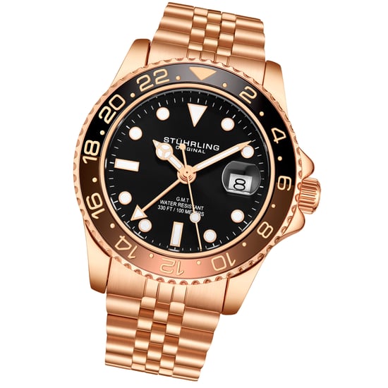 Roségoud “Meridian GMT” Kwarts 42mm - Image 2