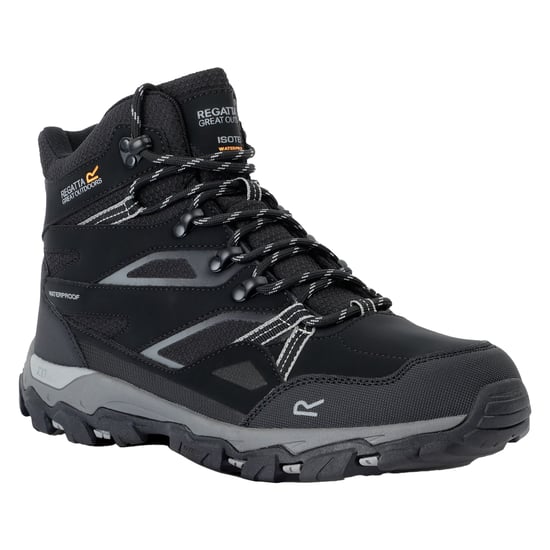 Regatta Mens Holcombe III Walking Boots (Black/Granite)