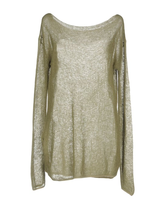 Roberto Collina Military Green Lightweight Knit Jumper