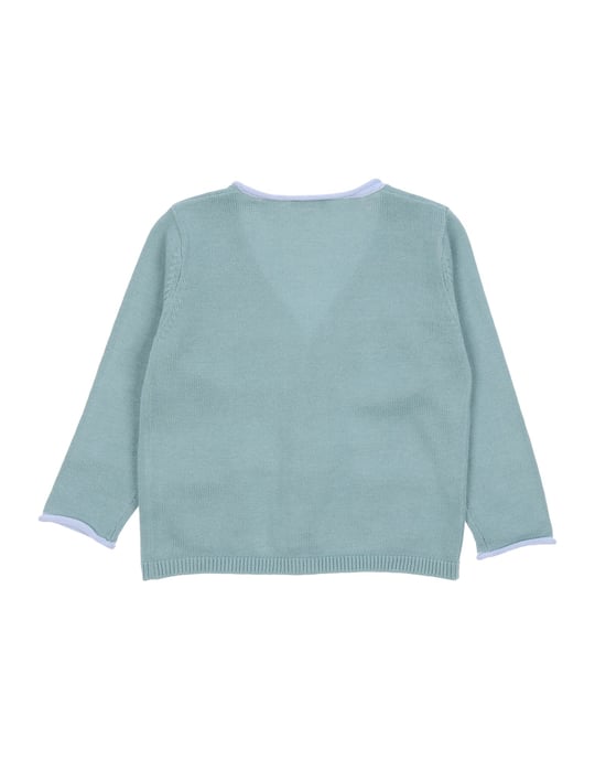 KNITWEAR Il Gufo Green Boy Cotton