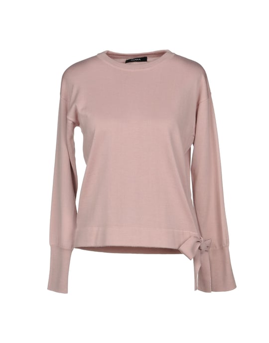 Alpha Studio Pastel Pink Merino Wool Jumper