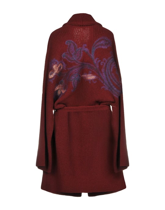 Etro Deep Purple Wool Knit Cardigan