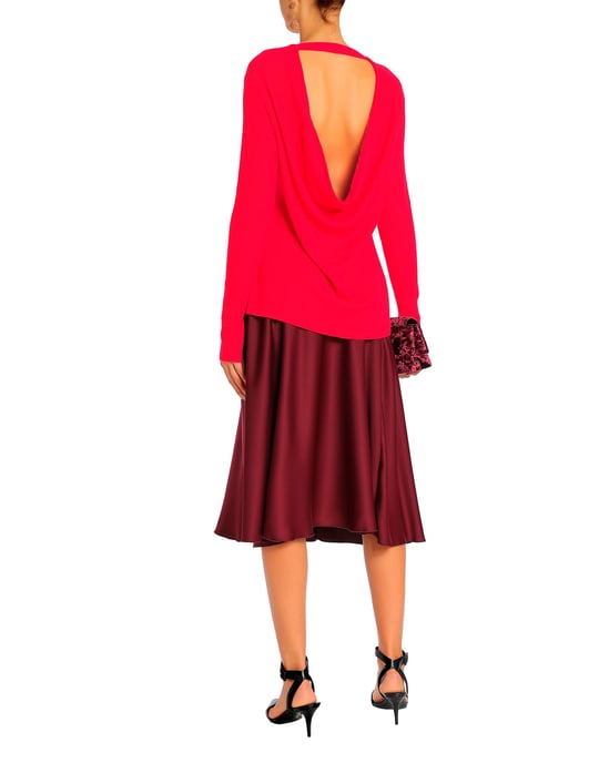 Halston Red Cashmere Jumper