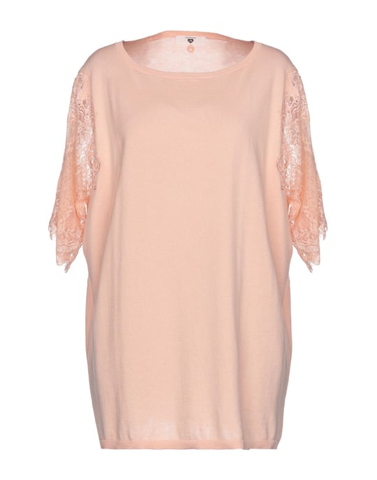 Twinset Pale Pink Cotton Lace Knit