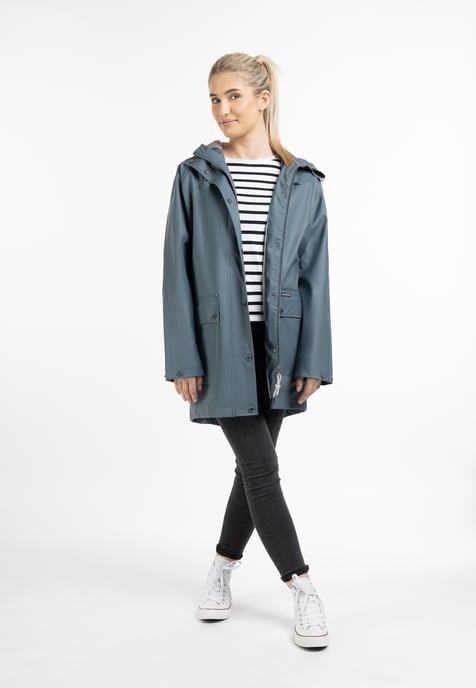 Schmuddelwedda Oversized mackintosh bridgeport Dames Blauwgrijs-271 - Image 2