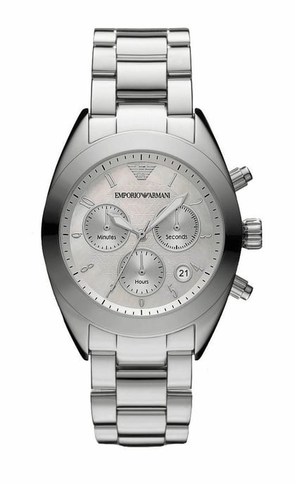 Emporio Armani Dameshorloge Kwarts Zilver - Image 1