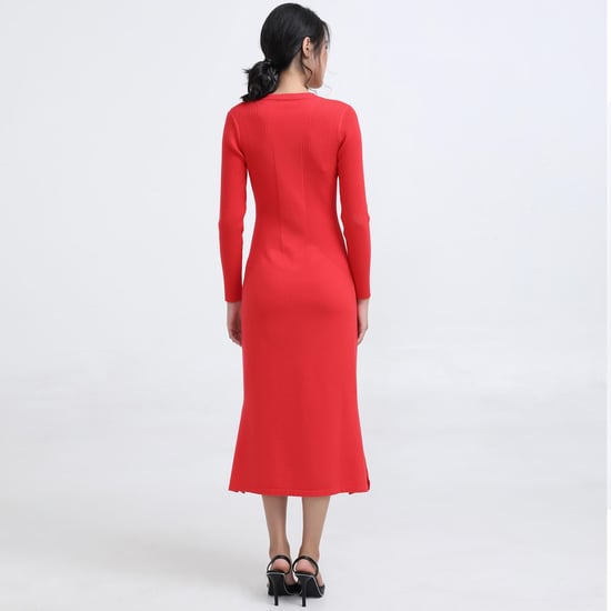 MIDI JUMPER -TRAND MET V -NACKLINE - Image 1
