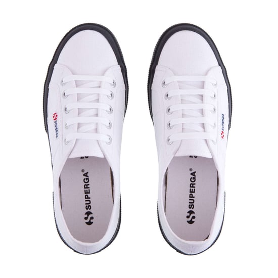 Superga Unisex 2750 Cotu Classic Trainers voor volwassenen (Wit/zwart) - Image 4