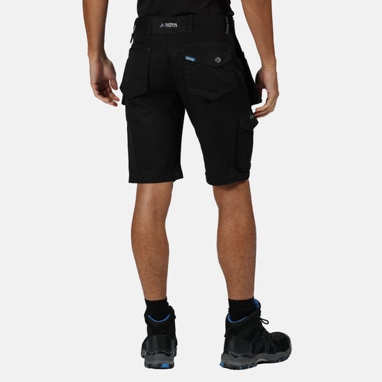 Regatta Heren Tactical Incursion Cargo Shorts (Zwart) - Image 4