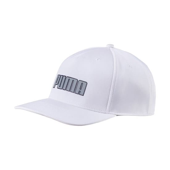 Puma DryCell Go Time Flex Snapback Adjustable Unisex White Hat 021430 01