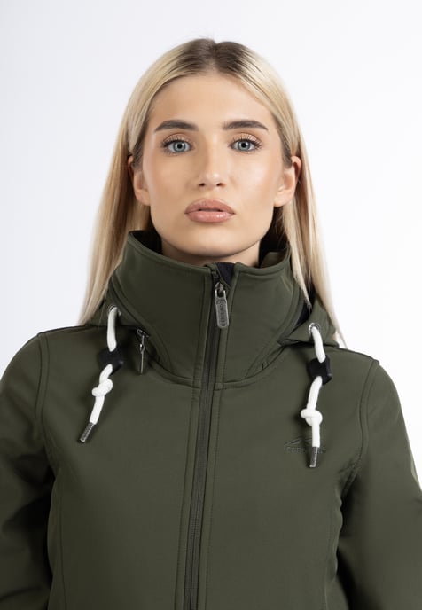ICEBOUND softshell jas Dames donkere olijf - Image 3
