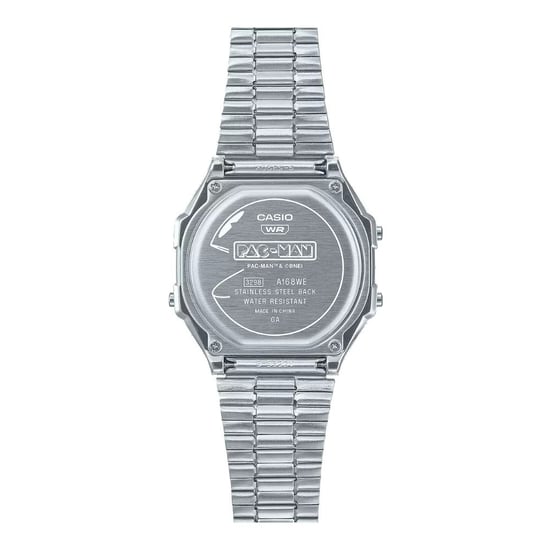 Casio Casio Collection Vintage Pac-man 45th Anniversary Heren Horloge Zilverkleurig A168WEPC-7AER - Image 6