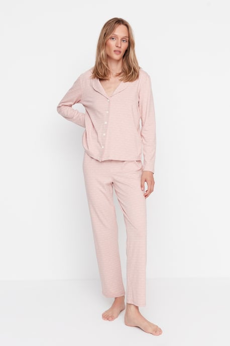 Trendyol Vrouwen  Kraag Pyjama Set 2 pak - Image 1