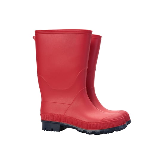 Mountain Warehouse Kinder/Kinder effen Wellington Laarzen (Rood) - Image 1