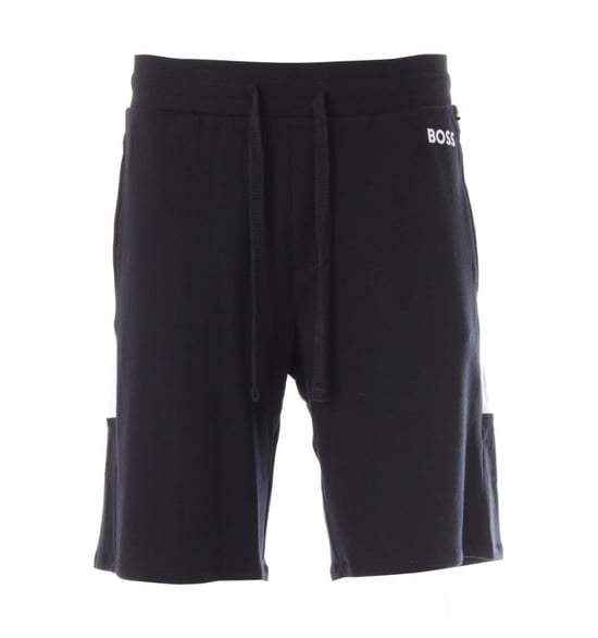 BOSS Contrast Logo Sustainable Colour Block Shorts - Black