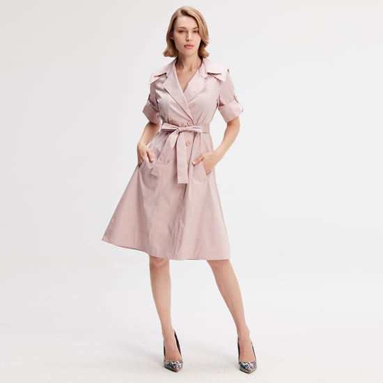 Katoenen trench-coat jurk - Image 3