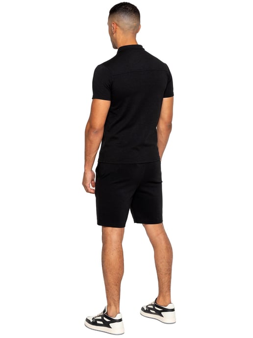 Enzo | Heren Polo Trainingspak Set - Zwart - Image 2