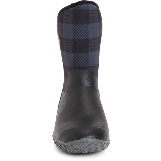 Muck Boots Muckster II Mid Rubberen Zwart/Grijze Geruite Regenlaarzen - Image 3