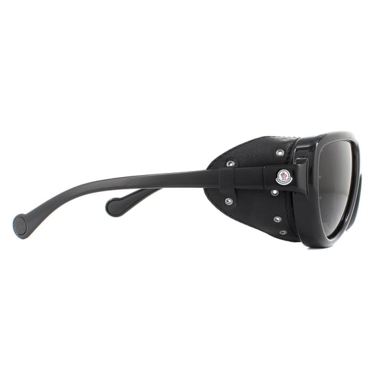 Moncler Zonnebril ML0089 01D Glanzende Zwarte Rook Gepolariseerd - Image 4