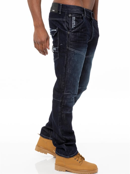 Enzo Denim Jeans Rechte Pijp Heren - Donkerblauw - Image 3