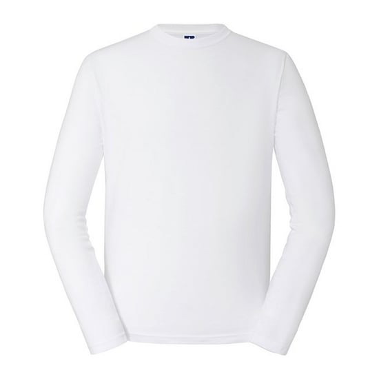 Russell Heren Klassiek T-shirt met lange mouwen (Wit) - Image 1